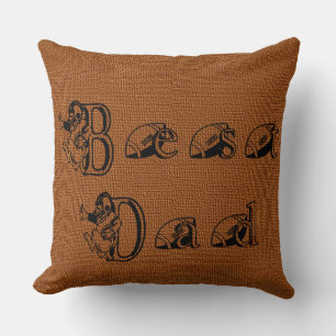 Bester Vater Fußball Text Dekorativ Kissen