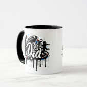 Bester Vater Fußballvater und Sohn, Graffiti-Tasse Tasse (Vorderseite Links)