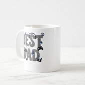 BESTER VATER Gaming-Vater Grafik Kaffeetasse (Vorderseite Links)