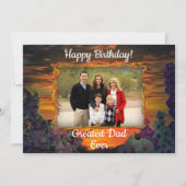 Bester Vater Geburtstag Sonnenuntergang 2584 Karte (Vorderseite)