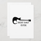 Bester Vater Gitarre Funny Guitarist Musikergesche (Vorne/Hinten)