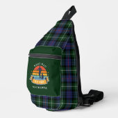 Bester Vater Golf Lover Gag Kariert Tartan Crossbody Bag (Rechte Ecke)