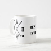 Bester-Vater-Golf-Tasse Kaffeetasse (Vorderseite Links)