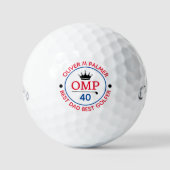 Bester Vater Golfer 40. Geschenk Golfball (Vorderseite)