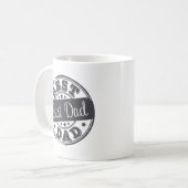 Bester Vater - GummiBriefmarkeneffekt - Kaffeetasse (Vorderseite Links)