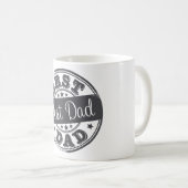 Bester Vater - GummiBriefmarkeneffekt - Kaffeetasse (VorderseiteRechts)