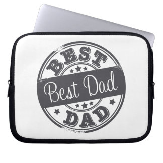 Bester Vater - GummiBriefmarkeneffekt - Laptopschutzhülle
