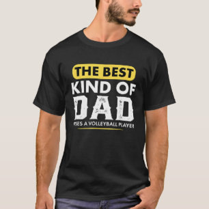 Bester Vater hebt Volleyballvolle hervor T-Shirt