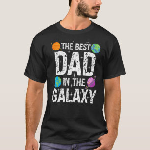 Bester Vater im Galaxy Vatertag T-Shirt