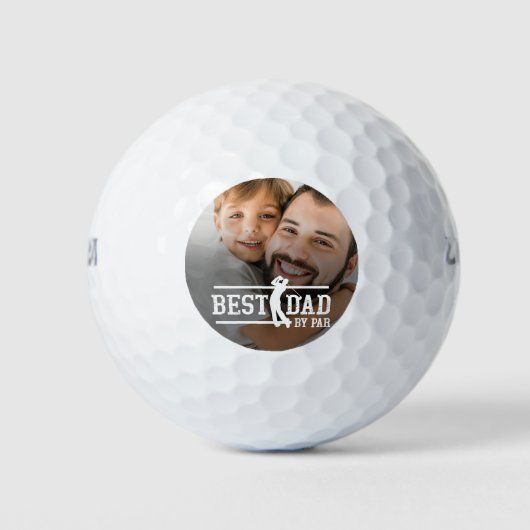 Bester Vater im Par Foto Golfball (Vorderseite)