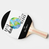Bester Vater im Personalisierten Ping in der ganze Tischtennis Schläger (Seitenansicht)