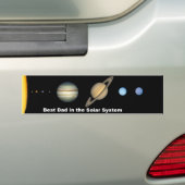 Bester Vater im Solarsystems-Autoaufkleber Autoaufkleber (Auf Auto)