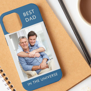 Bester Vater im Universe Custom Foto  Blauer Stein Case-Mate iPhone Hülle