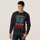 Bester Vater im Universe Space Thema Väter D Sweatshirt (Vorne ganz)