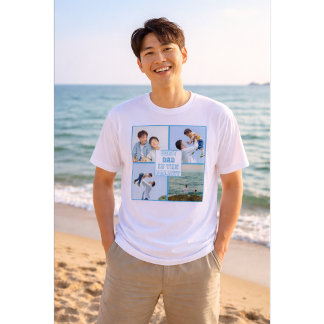 Bester Vater im Universum, individuelles Foto Tri-Blend Shirt