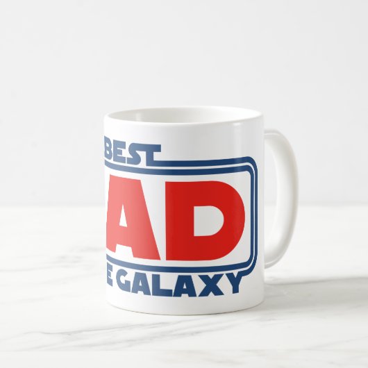 Bester Vater im Universum Kaffeetasse (VorderseiteRechts)