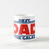 Bester Vater im Universum Kaffeetasse (Mittel)