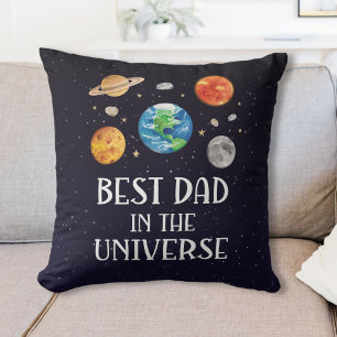 Bester Vater im Universum Lustige Zitate Vatertag Kissen