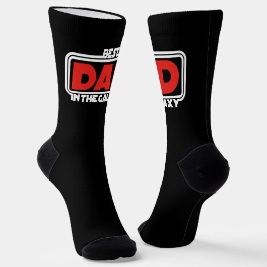 Bester Vater im Universum Socken (Gewinkelt)