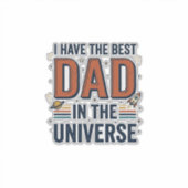 Bester Vater im Universum Space Vector Design_1 Aufkleber (Vorderseite)