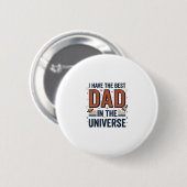 Bester Vater im Universum Space Vector Design_1 Button (Vorne & Hinten)