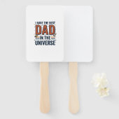 Bester Vater im Universum Space Vector Design_1 Fächer (Vorne und Hinten)