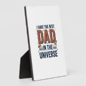 Bester Vater im Universum Space Vector Design_1 Fotoplatte (Seite)