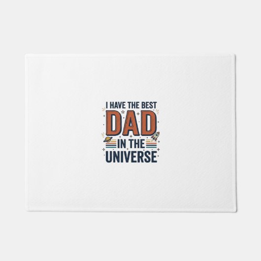 Bester Vater im Universum Space Vector Design_1 Fußmatte (Vorderseite)