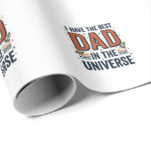 Bester Vater im Universum Space Vector Design_1 Geschenkpapier (Rolleneckpunkt)