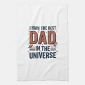 Bester Vater im Universum Space Vector Design_1 Geschirrtuch (Vertikal)