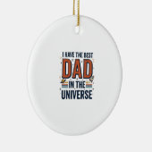 Bester Vater im Universum Space Vector Design_1 Keramik Ornament (Rechts)