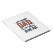 Bester Vater im Universum Space Vector Design_1 Notizblock (angewinkelt)