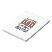 Bester Vater im Universum Space Vector Design_1 Notizblock (Rotiert)