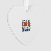 Bester Vater im Universum Space Vector Design_1 Ornament (Vorderseite)