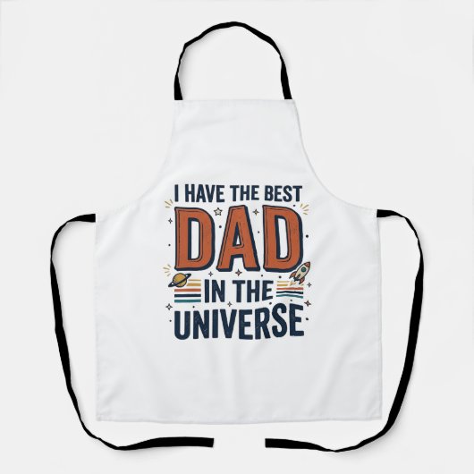 Bester Vater im Universum Space Vector Design_1 Schürze (Vorderseite)