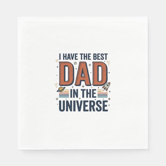 Bester Vater im Universum Space Vector Design_1 Serviette (Vorderseite)