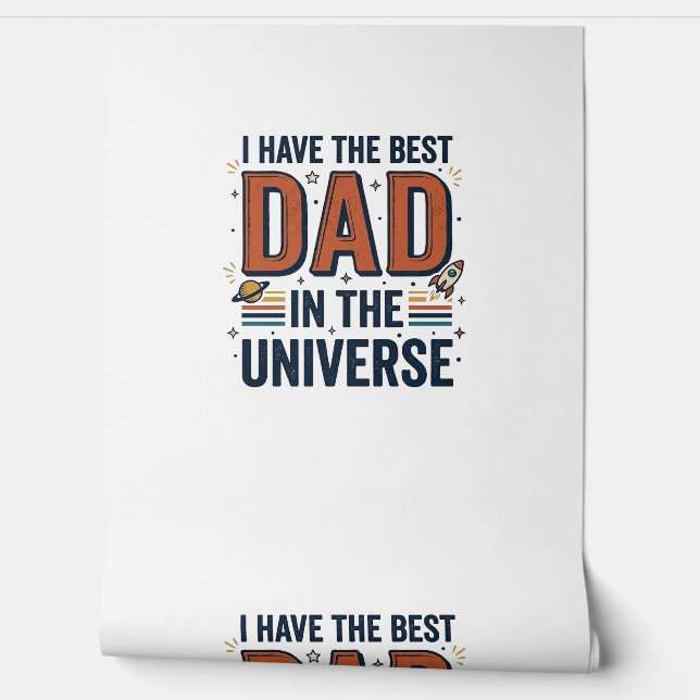 Bester Vater im Universum Space Vector Design_1 Tapete (Abrollen)