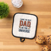 Bester Vater im Universum Space Vector Design_1 Topflappen (Oben Unten)