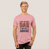 Bester Vater im Universum Space Vector Design_1 Tri-Blend Shirt (Vorderseite voll)