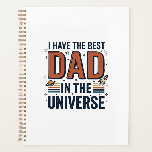 Bester Vater im Universum Space Vektor Design_1 Planer (Vorderseite)