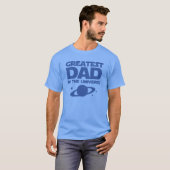 Bester Vater im Universum T-Shirt (Vorne ganz)