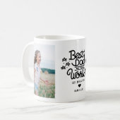 Bester Vater im Zweiten Foto der Welt Kaffeetasse (Vorderseite Links)