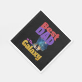 Bester Vater in der Galaxie Serviette (Ecke)
