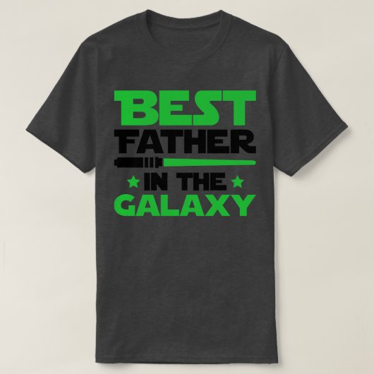 Bester Vater in der Galaxie T-Shirt (Design vorne)