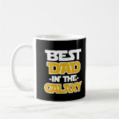 Bester Vater in der Galaxy lustigen Sprichwort Kaf Kaffeetasse (Links)