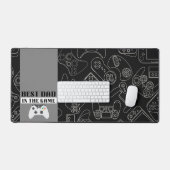 Bester Vater in der Game Digital Dark Desk Mat Schreibtischunterlage (Tastatur & Maus)