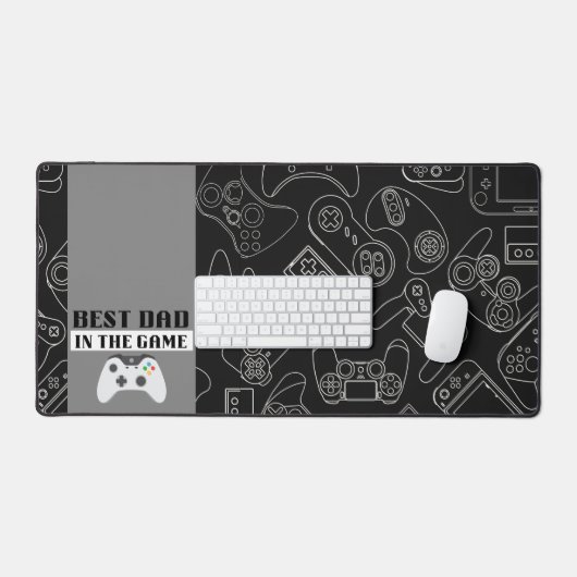 Bester Vater in der Game Digital Dark Desk Mat Schreibtischunterlage (Tastatur & Maus)