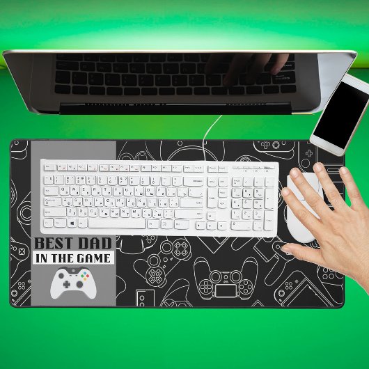Bester Vater in der Game Digital Dark Desk Mat Schreibtischunterlage