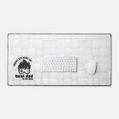 Bester Vater in der Game Digital Gray Desk Mat Schreibtischunterlage (Tastatur & Maus)