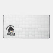 Bester Vater in der Game Digital Gray Desk Mat Schreibtischunterlage (Vorderseite)